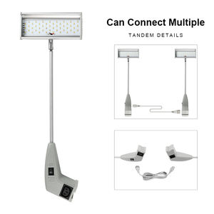 Projecteurs modernes de 25 W pour salons professionnels, <span class=keywords><strong>lampe</strong></span> à bras long <span class=keywords><strong>avec</strong></span> <span class=keywords><strong>pince</strong></span> réglable, éclairage LED pour les présentoirs de centres commerciaux, la construction - Product Image 6