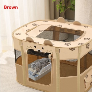 Oxford copertura rimovibile portatile pieghevole <span class=keywords><strong>Pet</strong></span> box per cani e gatti tenda recinzione - Product Image 4