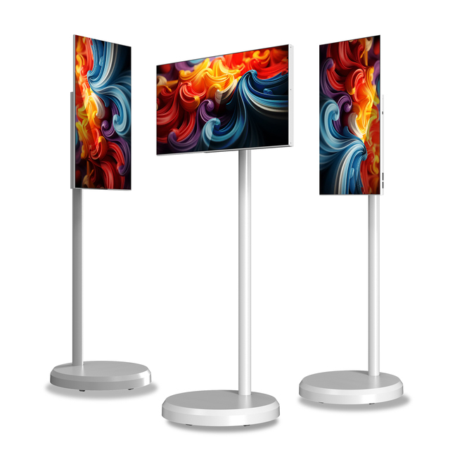Factory Price 22 Inch HD LED Smart TV with Touch Screen and Camera Compact Android TV in White Cabinet for Bedroom