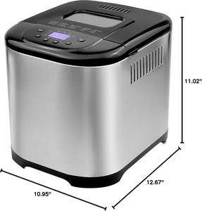 Machine à pain électrique compacte 19-en-1 entièrement automatique avec fonction maintien au chaud, capacité 1,5 lb/1 lb, pour usage domestique, cuisson uniforme - Product Image 3