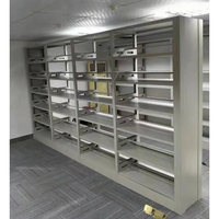 Étagère de bibliothèque en acier à une face, rayonnage métallique réglable pour le stockage de documents de bureau