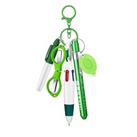 Kit de poche infirmier 6-en-1 : Stylo marqueur, Lampe LED, Stylo pupillaire, Ciseaux pliants, Accessoires porte-clés