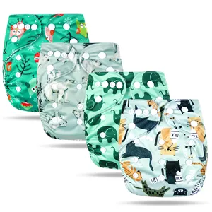 Free Sample Bamboo Baby Print Adult Diaper Wholesale Cloth Diaper