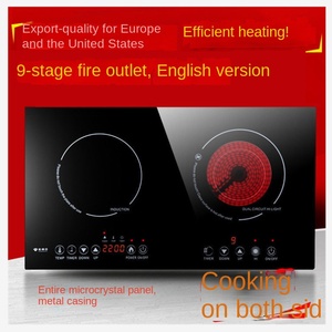Built-in <b>Electric</b> Induction Cooker Single <b>Burner</b> Commercial New High-Power Stainless Steel Multi-Function Standard Concave Flat - Product Image 5