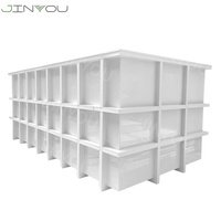 Bassin d'élevage de poissons vivants en plastique PP pour équipement d'aquaculture et système d'aquaculture circulaire