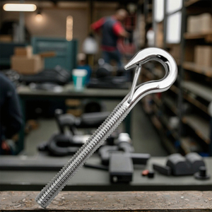 Thép không gỉ 304 M6 Cáp hướng dẫn dây ánh sáng treo hệ thống treo với ren móc bu lông an toàn mùa xuân Stopper khóa Hex đầu - Product Image 6