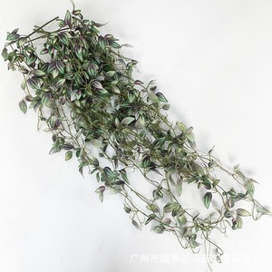 Plante artificielle Tradescantia Zebrina en soie, 70-107 cm, pour la décoration de la maison et du bureau, style naturel champêtre - Product Image 3