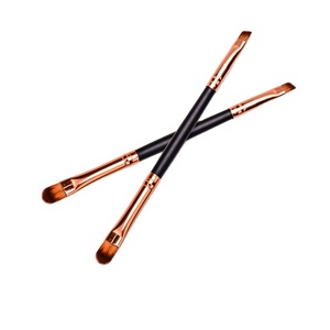 Luxury Dual Fluffy Eye Lish Applicator Liner Shadow Brow Makeup <strong>Brush</strong> Square <strong>Angle</strong> Eyeshadow Blending Concealer <strong>Eyebrow</strong> <strong>Brushes</strong> - Product Image 1