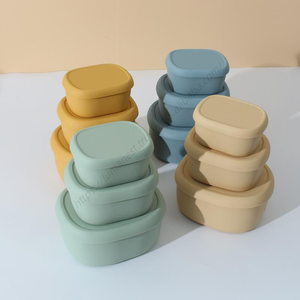 กล่องใส่อาหารซิลิโคนเกรดอาหาร SYH705 สำหรับแช่เย็น กล่องเก็บผลไม้พร้อมฝาปิด ช่วยรักษาความสดของอาหาร - Product Image 1