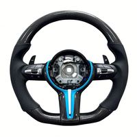 Volant personnalisé en fibre de carbone brillante série M pour BMW M3 F30 F15 F16 F20 F21 F25 F26 F31 F32 F33 F34 F35 F36