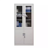 Armoire de classement en acier pour bureau, meuble de rangement métallique de taille standard, équipement modulaire