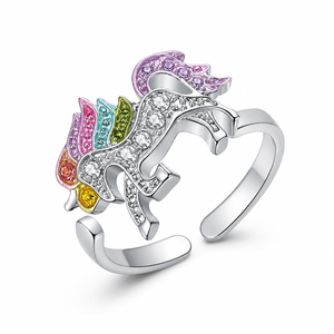 Anello con Design Unicorno, Anello di Tendenza per Donne, Accessorio Creativo da Dito, Regalo - Product Image 4