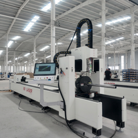 Machine de découpe laser à 2 mandrins avec alimentation et chargement automatiques, rails de guidage Cypcut HIWIN, CNC 4 axes haute vitesse pour acier inoxydable