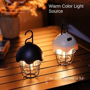 Lámpara LED portátil para exteriores, recargable, regulable, impermeable, estilo retro, para camping, jardín, paisaje, iluminación de emergencia - Product Image 4