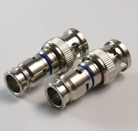 Connecteur de compression BNC de haute qualité pour câble coaxial RG6 Construction en laiton massif avec broches 1P pour applications RF