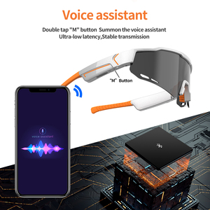 نظارات ذكية متعددة الوظائف بتقنية البلوتوث للاستخدام الرياضي والتنقل، نظارات ستيريو لاسلكية للمكالمات والموسيقى K18 بتقنية البلوتوث - Product Image 2