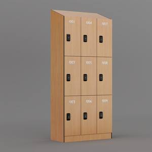 Casier HPL de haute qualité, coloré, imperméable, résistant au feu, type Z, pour salle de sport, club, vestiaire, 4 portes, casiers de rangement avec clé - Product Image 3