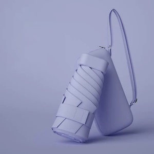 Paraguas de Bolsillo Plegable de Alta Calidad, Protección UV, Pequeño y Portátil, Personalizado con Impresión de Logotipo, para Lluvia, con Estuche - Product Image 2