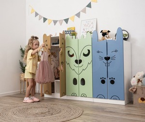 Estantería de madera moderna y cómoda para niños, armario <span class=keywords><strong>Montessori</strong></span> seguro para dormitorio, sala de estar, escuela o centro comercial para niños pequeños - Product Image 5