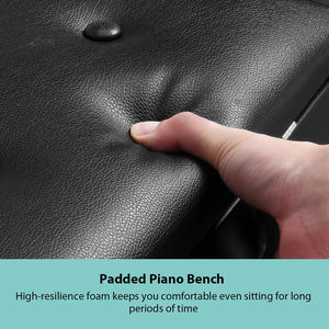 Venta al por mayor de alta calidad profesional ajustable <span class=keywords><strong>Piano</strong></span> Banco silla negro clásico Pu cuero acolchado teclado <span class=keywords><strong>Piano</strong></span> <span class=keywords><strong>taburete</strong></span> <span class=keywords><strong>blanco</strong></span> - Product Image 6