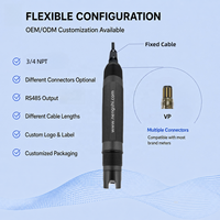 Sensor pH Digital RS485 3/4NPT Probe Elektroda pH Industri Online dengan Output Modbus untuk Pengolahan Air dan Air Limbah