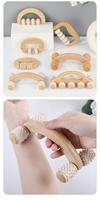 Masseur multifonctionnel pour la tête et les pieds, en bois, pour une relaxation confortable et un soulagement du stress, portable pour les voyages