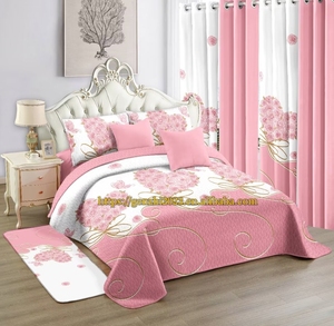 100% Cotton Quilt Bedding Set Customized <strong>King</strong>/queen Size 12pc <strong>Bedspread</strong> Set Beautiful Bed Cover Set With Carpet for All Season - Product Image 4