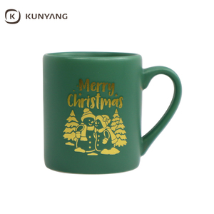 Tazza di ceramica di natale con Logo Slogan in oro personalizzato tazza di gres di piccole dimensioni tazza di sicurezza a microonde in ceramica per casa/caffè/ufficio - Product Image 5