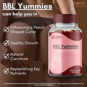 Gomitas para Glúteos de Marca Privada OEM ODM para Mujeres Adultas, Gomitas BBL con Mezcla de Hierbas Curva Boost y Vitaminas - Product Image 3
