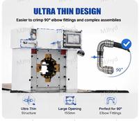 Máquina Prensadora de Mangueras Hidráulicas Industrial 1/8-3'' 4SH 10L, Nueva Herramienta para Engarzar Mangueras de Soldadura y Bombas de Aceite