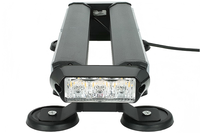 Barra de Luces LED COB de 14.5 Pulgadas, Barra de Luces Intermitentes para Techo, Doble Cara, Baliza de Advertencia de Peligro, Luces de Seguridad con Base Magnética