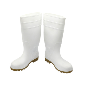 Scarpe da pioggia bianche personalizzate con <span class=keywords><strong>stivali</strong></span> in Pvc di protezione in <span class=keywords><strong>gomma</strong></span> antiscivolo e impermeabile per l'industria alimentare - Product Image 3