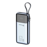 KONFULON Produit Tendance 2026 – Power Bank Portable pour Camping Extérieur PD 67W 20000mAh avec Câbles Intégrés Universels
