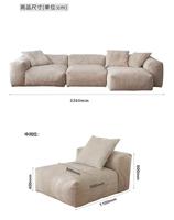 Canapé modulaire en tissu corduroy en forme de L, moderne et extra large, pour salon