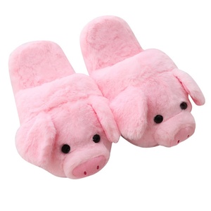 Pantuflas de Cerdo Rosa, Lindas y Cómodas para Dormitorio, Zapatos de Cerdo para Mujer - Product Image 1