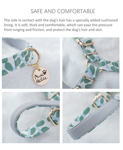 Harnais pour chien taille S, élégant, simple, moderne, anti-traction, confortable, en coton respirant, écologique, durable et lavable - Product Image 5