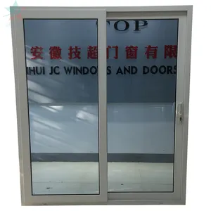 出厂价格防风飓风冲击玻璃窗UPVC门窗单双层玻璃乙烯基滑动pvc门