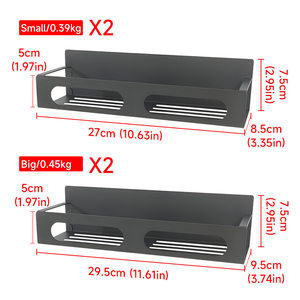 4 Gói Treo Tường Kệ Từ Tính Lưu Trữ Nhà Bếp Chủ Từ Tủ Lạnh Gia Vị Giá - Product Image 2