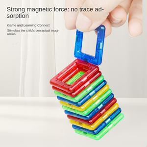Bloques de Construcción Magnéticos Portátiles para Niños con <span class=keywords><strong>Piezas</strong></span> de Rompecabezas para Edades de 4 a 14 Años, Imanes de Plástico - Product Image 2