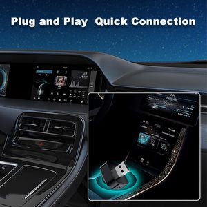 Adaptateur CarPlay sans fil, dongle Android Auto, récepteur audio stéréo USB mini pour voiture universelle - Product Image 6