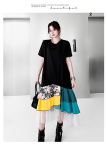 <span class=keywords><strong>Robe</strong></span> longue élégante Bettergirl French Niche Printemps-Été 2026 à rayures verticales fines et col chemise - Product Image 2