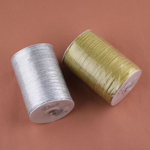 Gold and Silver Gift <b>Ribbons</b> Rope 28033 Plastic Resin Plated <b>Wedding</b> Decoration Cake Box for Gift Packaging - Product Image 1