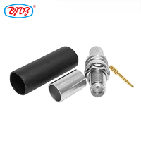 Reverse Polarity SMA Female Jack for LMR240 H155 RG59 RG8X RF Coaxial Cable Connector 0-6GHz