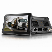 Tablette industrielle Android 13 avec 4G, GPS, WiFi, Bluetooth, sans fil, avec 4 entrées de caméra AHD pour la gestion des camions à ordures