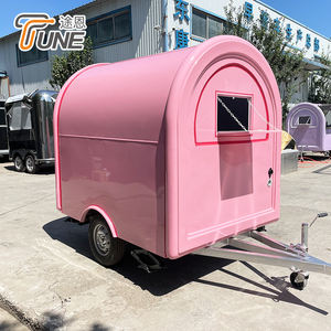 Camion de restauration rose pastel esthétique, cuisine mobile pour les entreprises de <span class=keywords><strong>café</strong></span> et de <span class=keywords><strong>boulangerie</strong></span> - Product Image 1