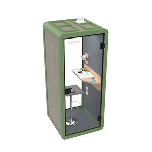 Cabina Telefónica Insonorizada, Mini Casa para Videoconferencias Personales, Oficina tipo Cápsula con Enchufe USB de 12V - Product Image 2