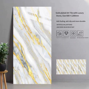 Carrelage de Luxe Moderne en Porcelaine 60x120 pour Sol et <span class=keywords><strong>Mur</strong></span> d'Intérieurs de Cuisine & Salle de Bain dans Appartements Villas Chambres - Product Image 4