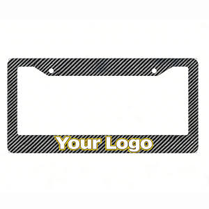 Cadres de <span class=keywords><strong>plaque</strong></span> d'<span class=keywords><strong>immatriculation</strong></span> en plastique imitation fibre de carbone avec impression UV, format US JDM, personnalisables, prix usine de gros - Product Image 2