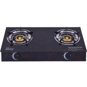 Table de cuisson à gaz double brûleur avec panneau en verre trempé pour la maison, le camping-car et la cuisson en extérieur - Product Image 1