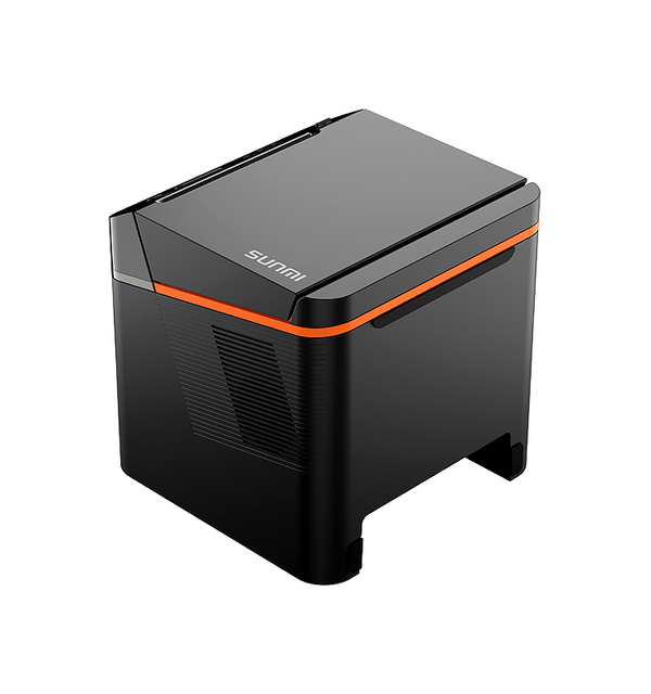 POS 80mm Barcode Thermal Label Receipt Printer Low Noise High Speed Printing Support Multiple Language Edit Print